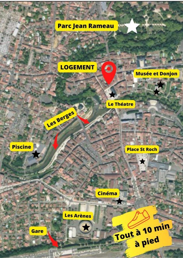 Le Wlerick 2 - Hyper Centre - Au Calme - Wifi Appartement Mont-de-Marsan Buitenkant foto